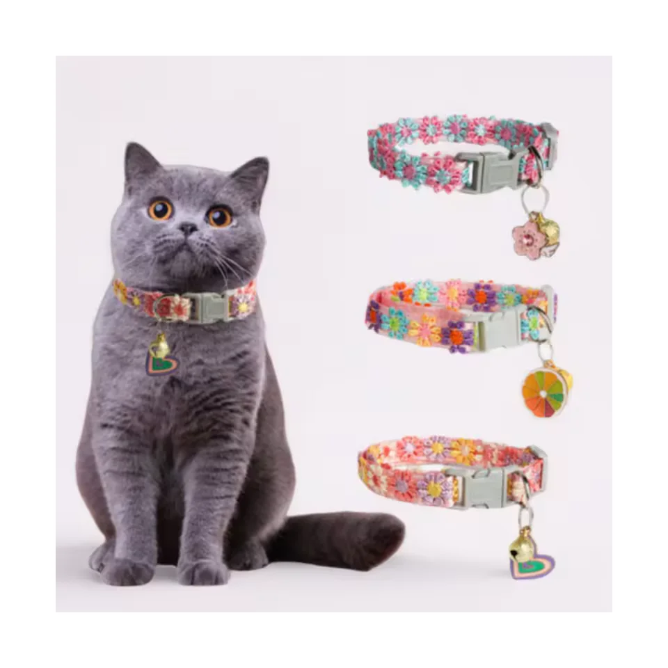 Floral bell collar — alternate view
