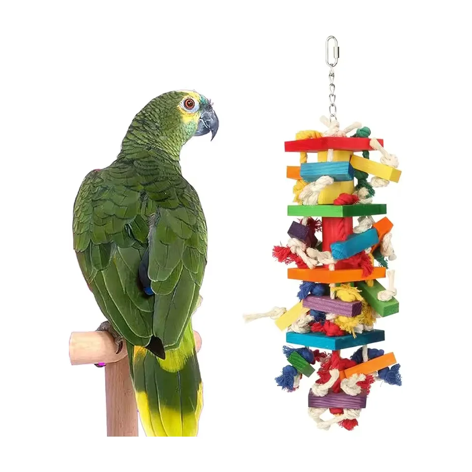 Parrot chew tower — alternate view